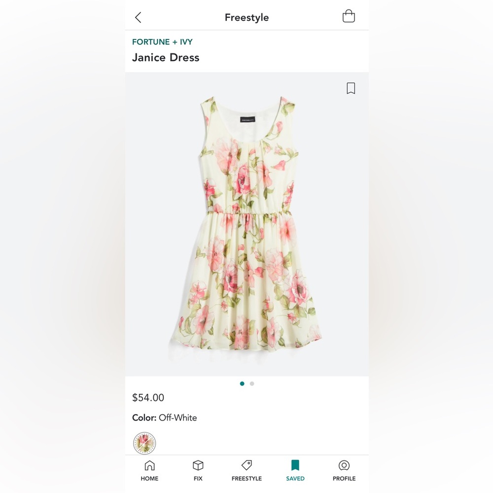 Floral print dress stitch fix